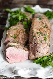The pork loin is a large cut of meat, so i like to give it a solid coating of the dry rub before cooking. Garlic Butter Pork Tenderloin How To Cook Pork Tenderloin In The Oven