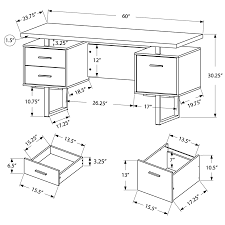 Office desk dimensions of desks standard desk average. Modern Desks Harley White Desk Eurway Furniture