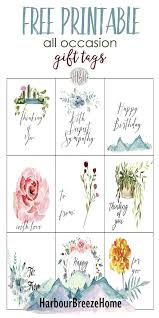 Each card is available in two versions: 9 Free Printable Gift Tags For Sympathy And All Occassions