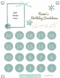 Free Printable Birthday Countdown Customize Online