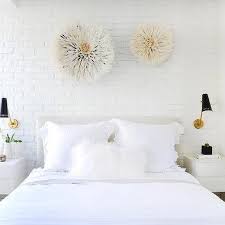 White Brick Bedroom Wall Design Ideas