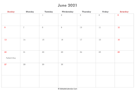 Bring your ideas to life with more customizable templates and new creative options when you subscribe to microsoft 365. Download Editable Calendar June 2021 Word Version
