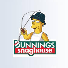 It doesn't have to be! Bunnings Snaghouse Simpsons Bucket Hat Parody Air Freshener Etsy
