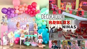 Los juzgadores pueden crear sus propios mundos utilizando su propio motor de videojuegos llamado roblox studio. Fiesta Roblox Para Ninas Roblox Party Decorations Girls Youtube