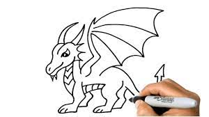 how to draw a dragon easy step by step