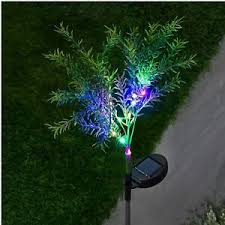 colour changing solar tree branch stake