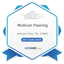 mullican flooring zip 37601 naics