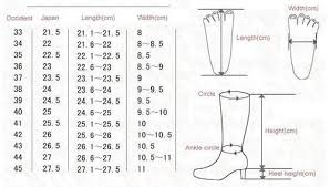 Red Bottom Shoes Size Chart