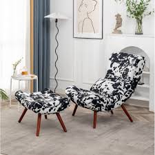 uma fabric patchwork accent chair with