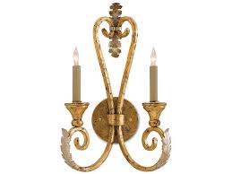 Orleans Gold Silver Wall Sconce