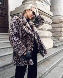 Zara Faux Fur Leopard Print Jacket Coat
