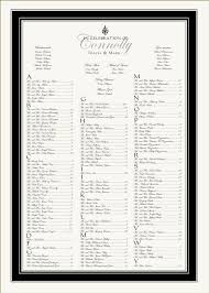 Edwardian Imperial Monogram Wedding Seating Charts Wedding