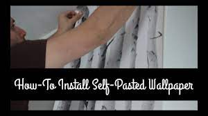 how to hang pre pasted wallpaper for