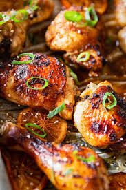 oven baked honey soy en thighs and