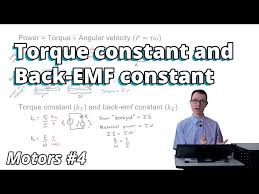 torque constant and back emf constant