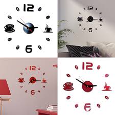 Digital Wall Clock Sticker Modern