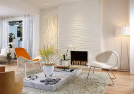 Eye Catching Tile In Front Of Fireplace