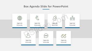 Free Box Agenda Slide For Powerpoint Pslides