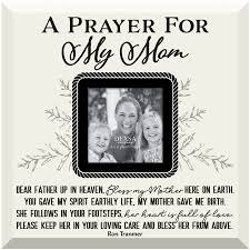 prayer for my mom glass photo frame