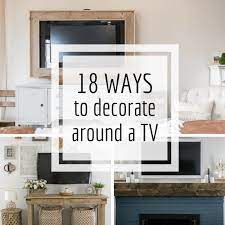 stunning ways to decorate around a tv