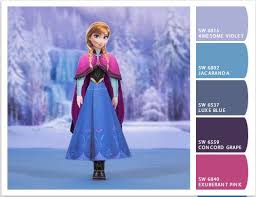 Anna Color Palette Disney Princess