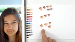 mixing colors to create skintones