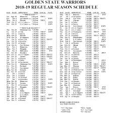 Golden state warriors (nba) games. Golden State Warriors 2018 2019 Regular Season Schedule Album On Imgur