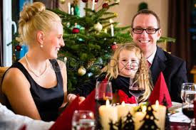 Coming as they do from pennsylvania german kitchens, they are worth the little. Family Celebrating Christmas Dinner Stock Photo Crushpixel