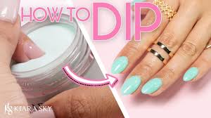 nail tutorial dip powder