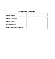Event Planning Document Template