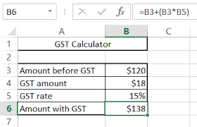 best excel tutorial how to calculate gst