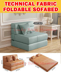 tech cloth pu thick foldable sofabed