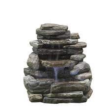 Rock Wall Garden Fountain