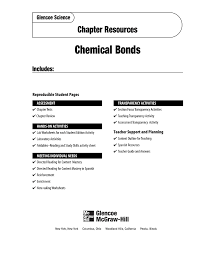 chapter 20 resource chemical bonds