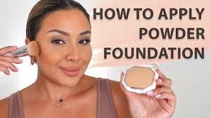 how to apply powder foundation for