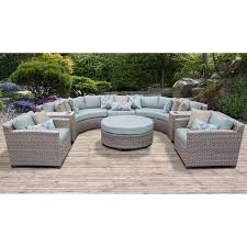 Brown Wicker Patio Furniture Set