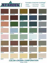 Concrete Color Coatings Chart For