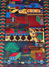 hand knotted afghan balouchi rug