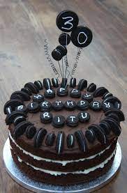 Oreo Cake Design For Birthday gambar png