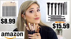 testing amazon makeup brush sets
