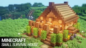 Your wooden house in minecraft can… Easy Small House Survival Build Minecraft Amino