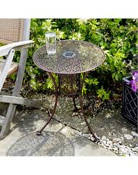 Filigree Solar Garden Table Expert