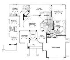 Spanish House Plan W 4 Bedrooms 2