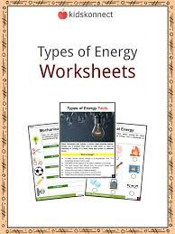 types of energy facts worksheets