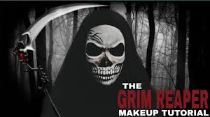 grim reaper skull makeup tutorial