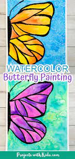 Watercolor Erfly Painting For Kids