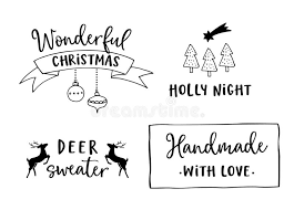 For monthly mixed media art inspiration, check out the mixed media art membership group (bit.ly/mixedmediaartmembership) which includes monthly. Christmas And New Year Lettering Set Hand Lettered Quotes For Greeting Cards Gift Tags Labels Typography Collection Stock Vector Illustration Of Black Christmas 130331557