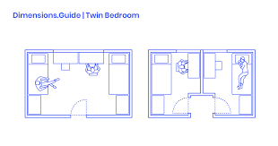 twin bedroom layouts dimensions