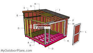 12x12 lean to shed roof plans