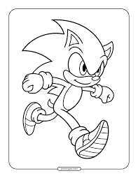 hedgehog running coloring page